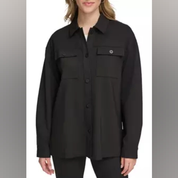 Calvin Klein Women's Essentials Ponte Shacket Size XL - Picture 1 of 13